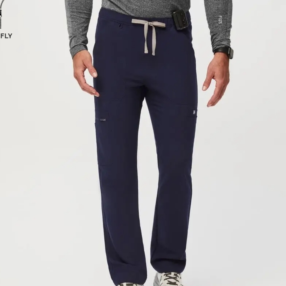 Figs Cairo Cargo Scrub Pants Navy